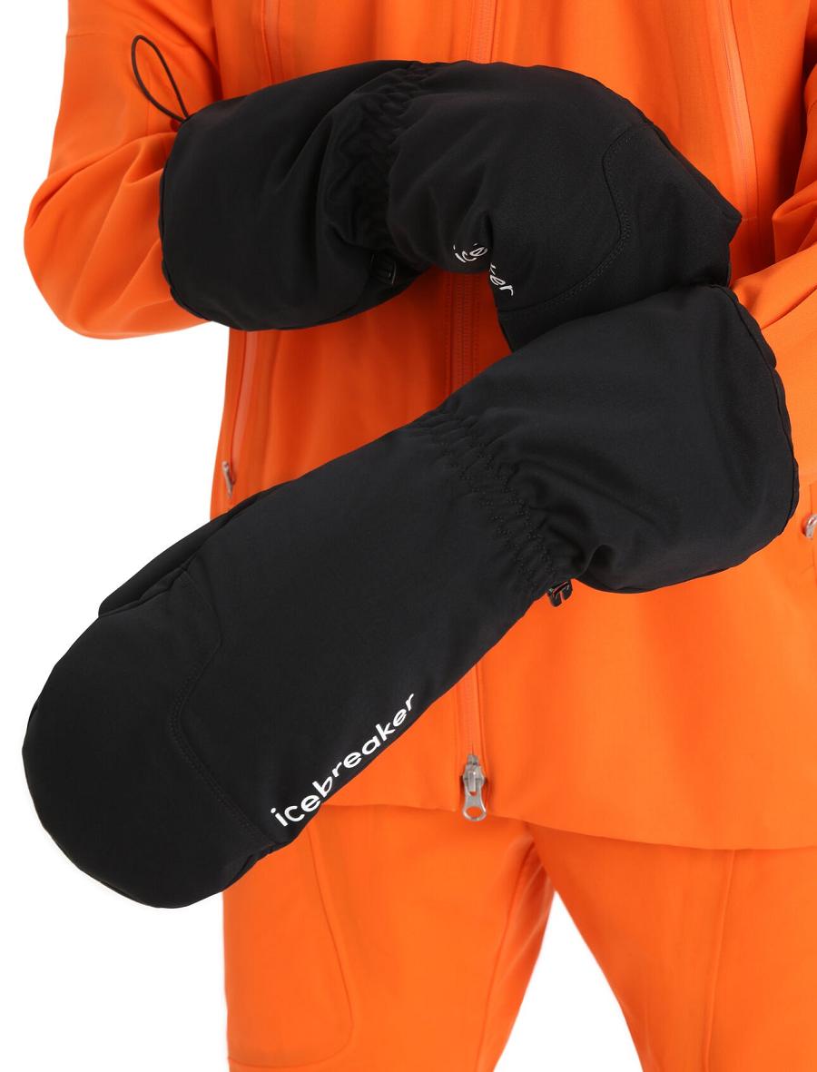 Gants Icebreaker Unisex MerinoLoft™ Mittens Homme Noir | FR 1052RVDW